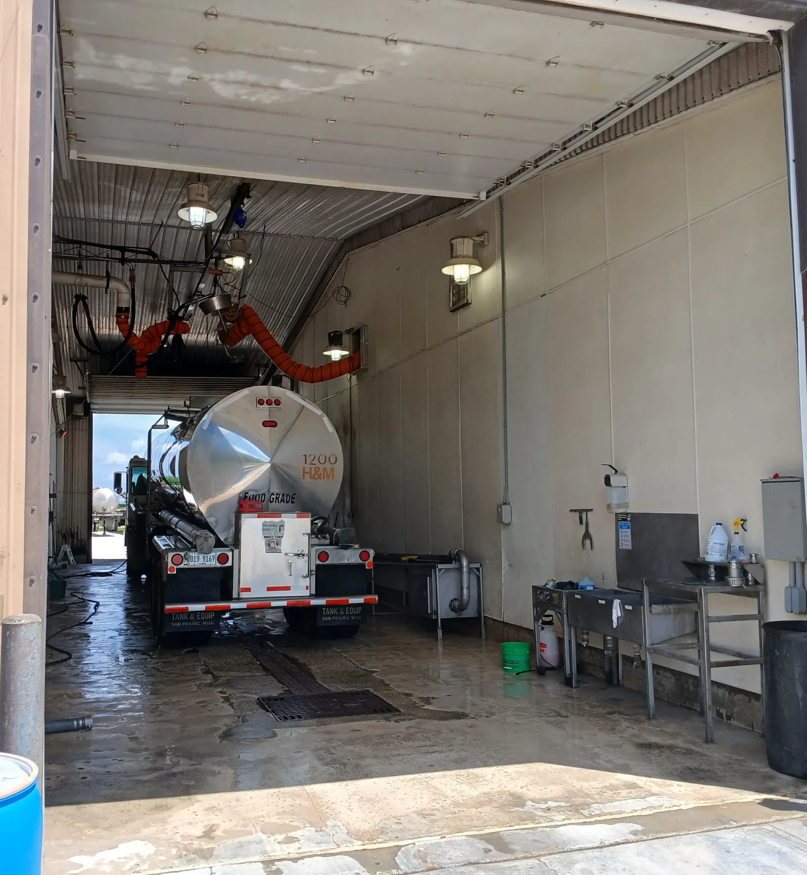 H&M Trucking washbay at the Clinton terminal