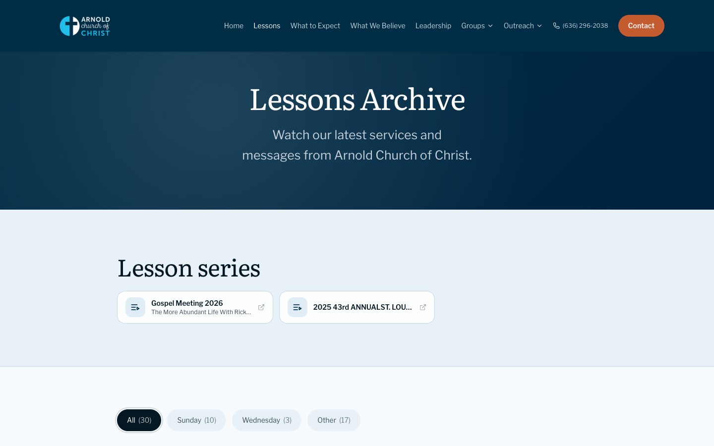 Lessons archive