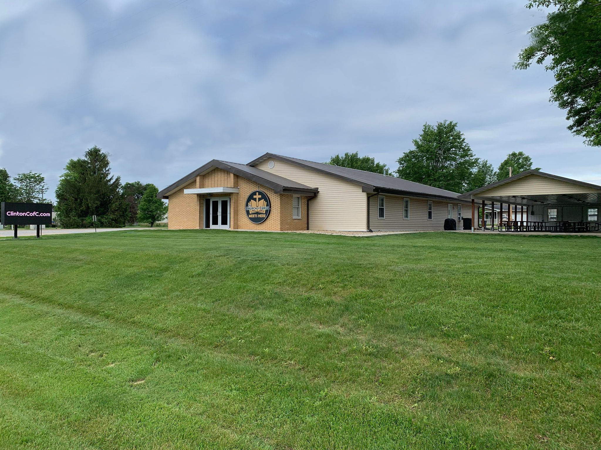 Church with modern digital signage