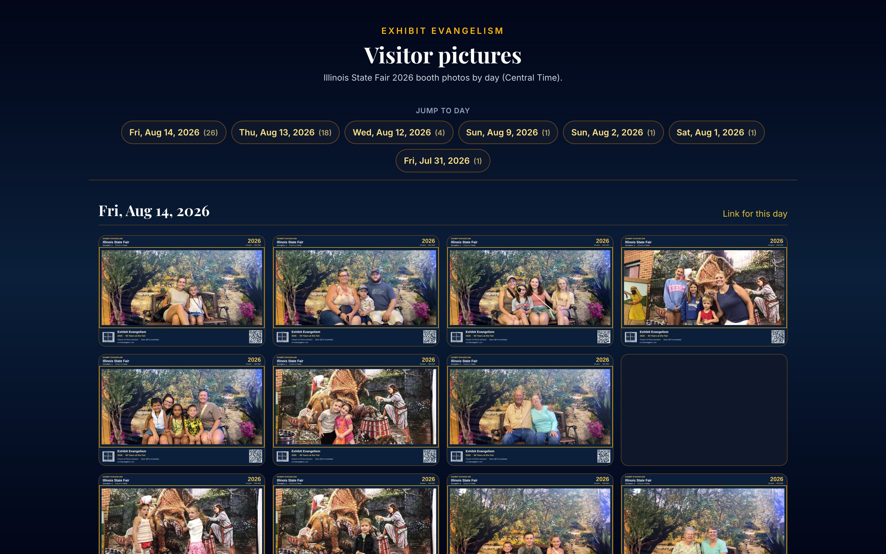 Photo booth public feed