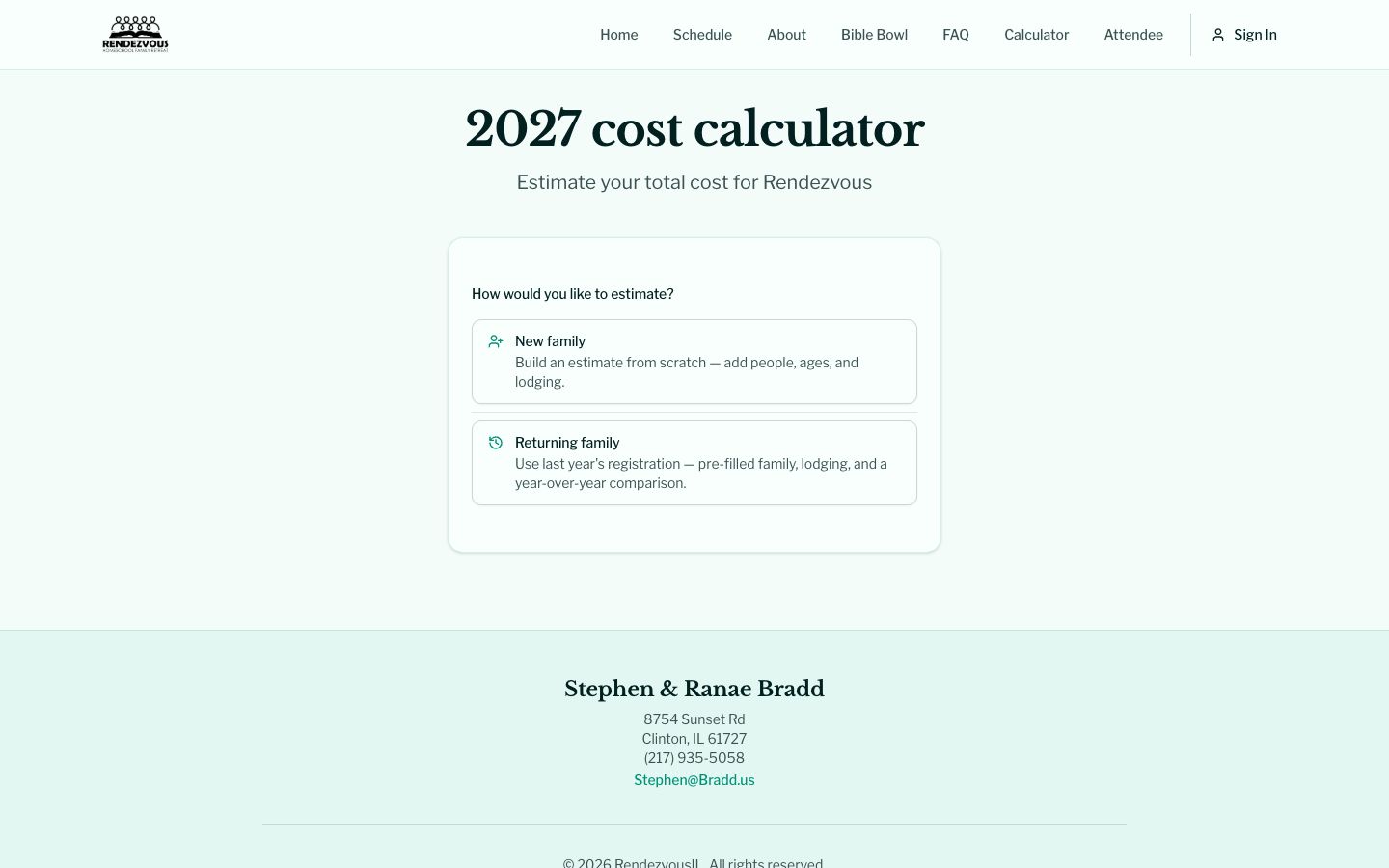 Lodging cost tools